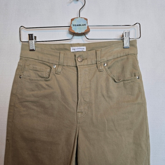 🔴 3/$25 Good American Good Classic Pants Jean GC727T POSTALKHAKI003 4/27 - Picture 6 of 11